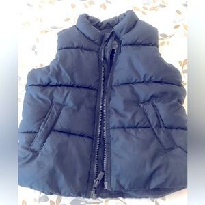 Old Navy boys 3T puffer vest navy zip